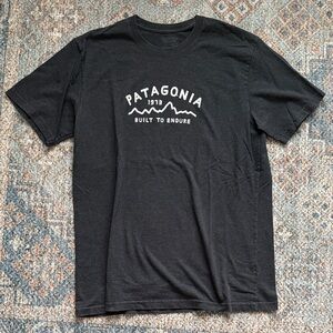 Patagonia Black Graphic Tee “Built To Endure”